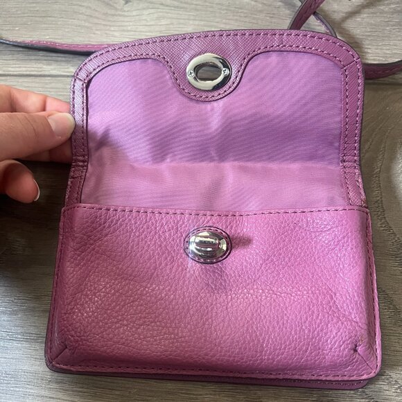 Coach Pink Leather Dylan Crossbody Wallet Bag - Picture 3 of 8